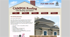 Desktop Screenshot of camposroofing.com